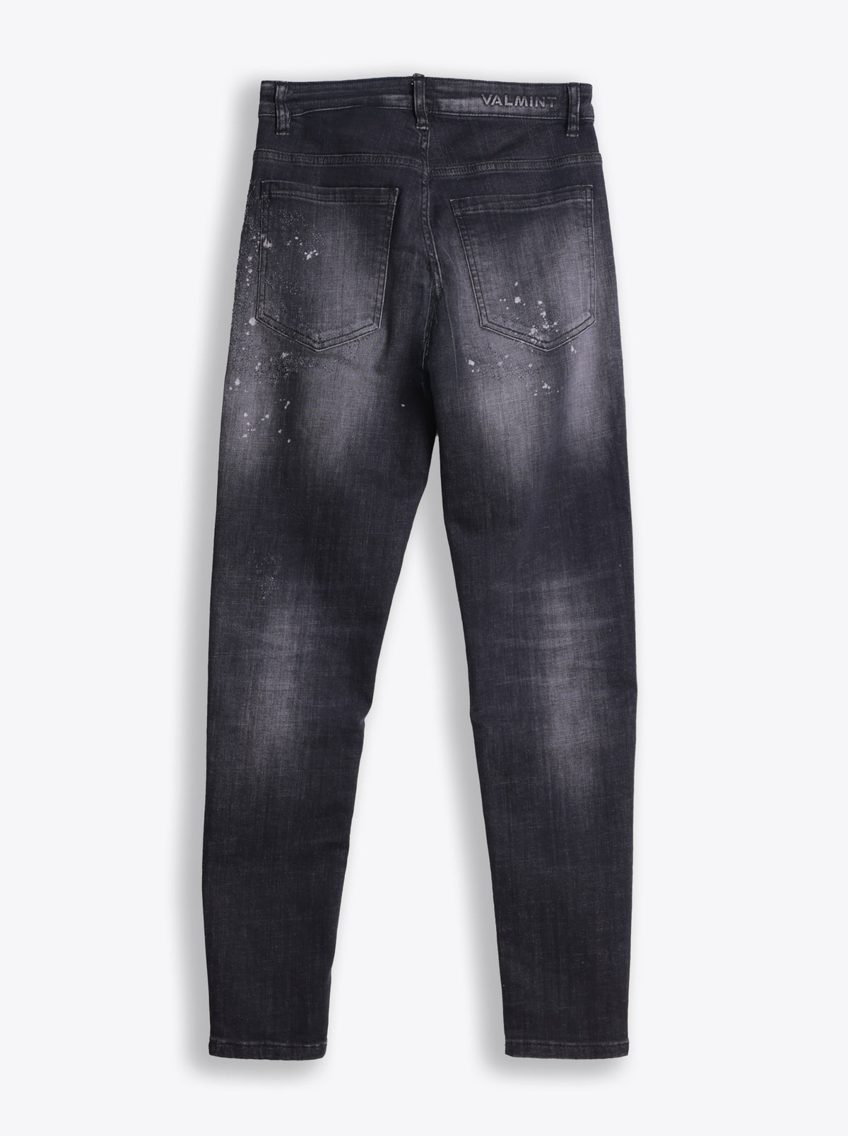 VALMINT CHARCOAL GREY FADED JEANS