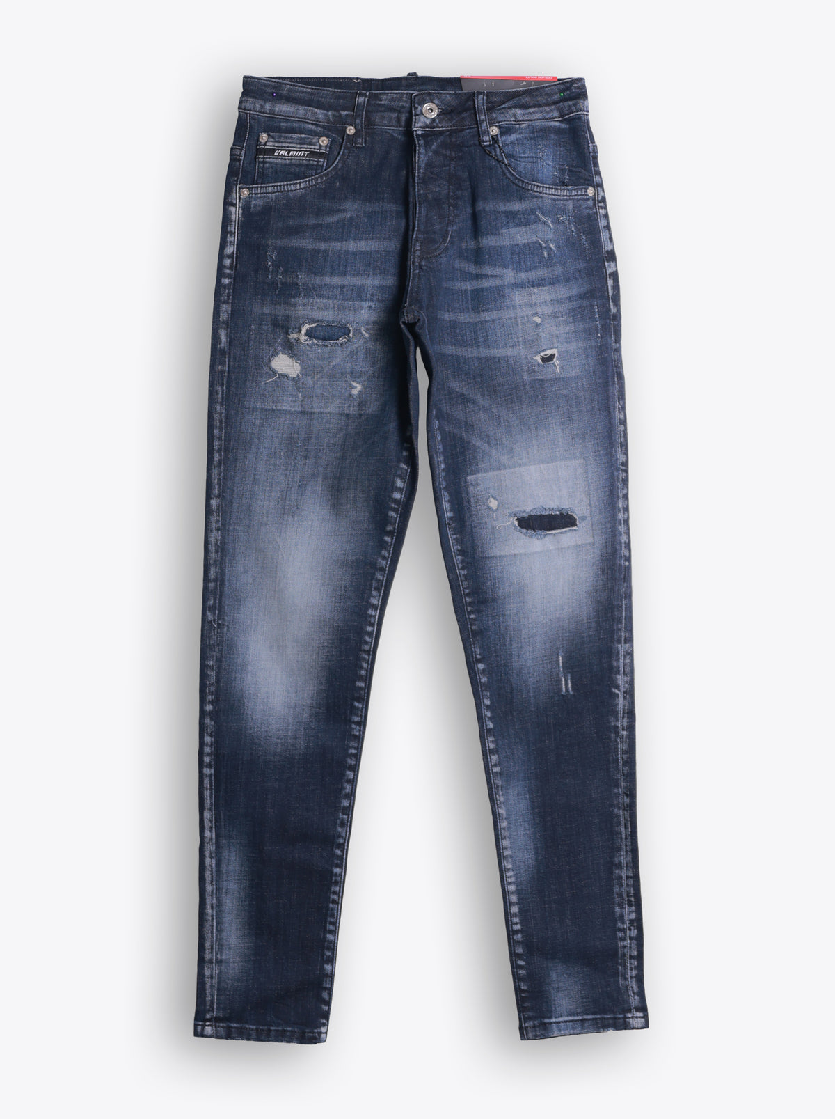 VALMINT MIDNIGHT BLUE DISTRESSED JEANS