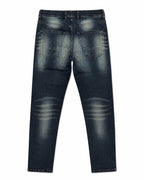 Washed Drawstring Denim