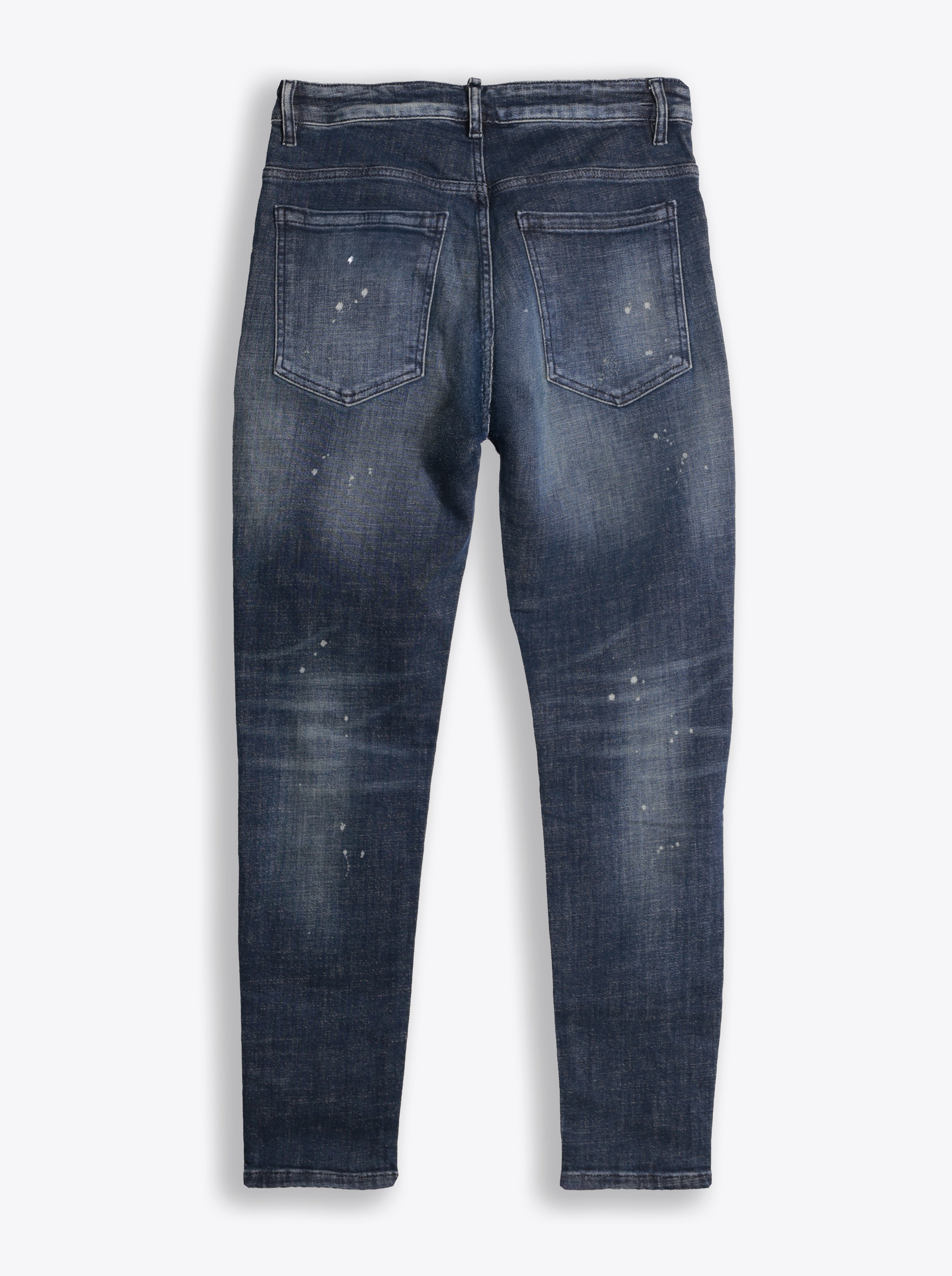 VALMINT VINTAGE BLUE PAINT DISTRESSED JEANS
