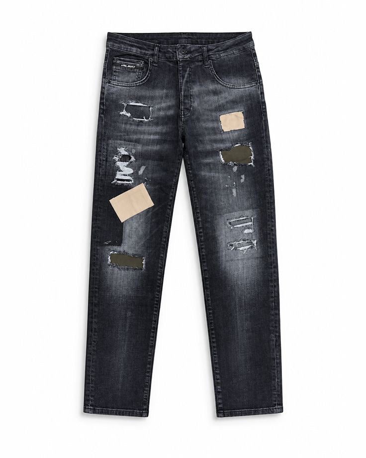 Black Reworked Denim